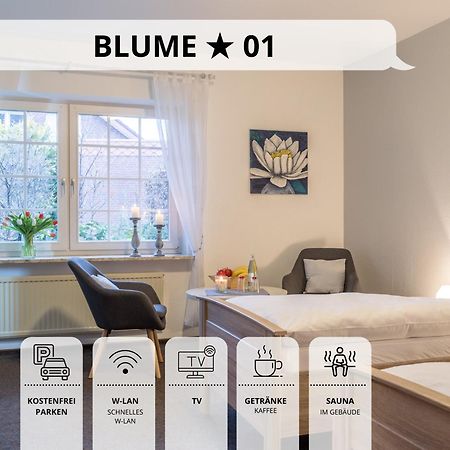 Blumenvilla 1 Mit Begehbarer Dusche, Sauna Und Garten Schneverdingen Exterior foto