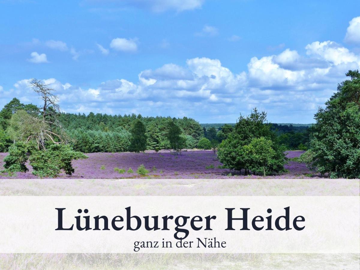 Blumenvilla 1 Mit Begehbarer Dusche, Sauna Und Garten Schneverdingen Exterior foto